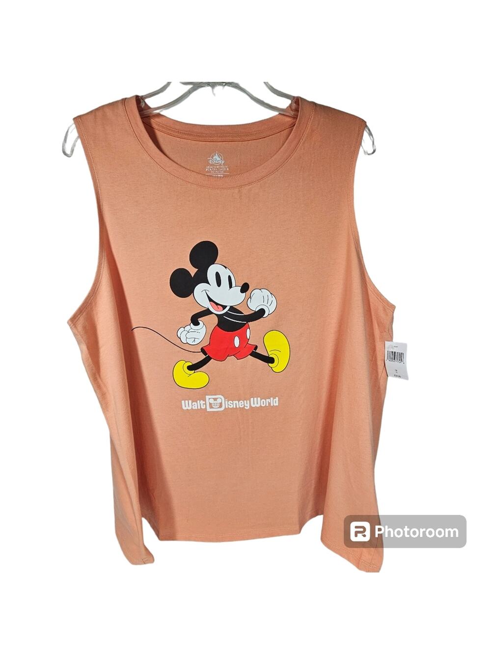 Disney Parks Mickey Mouse Salmon Tank Top NWT Women's Plus Size 1X